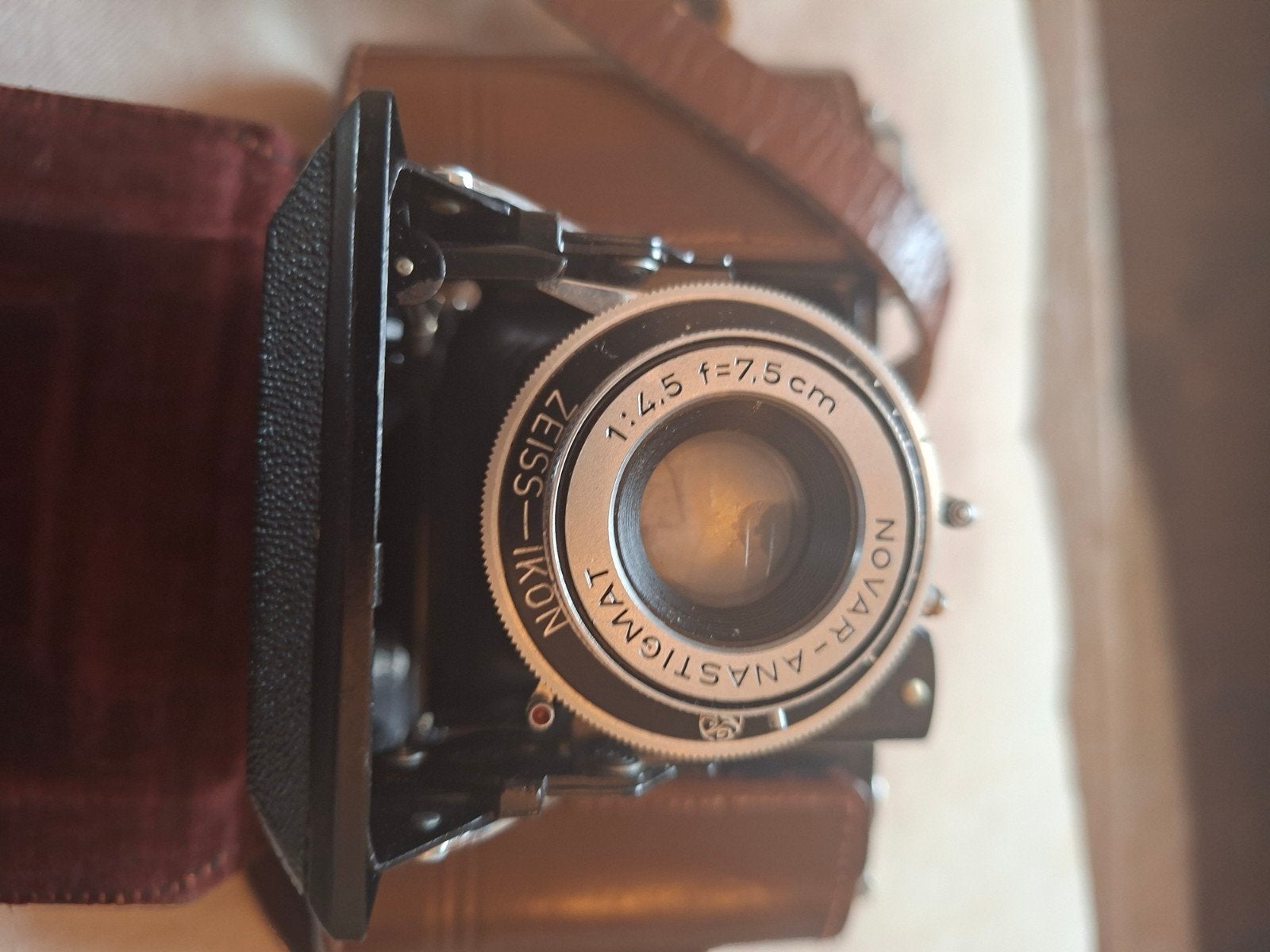 Zeiss Ikon Nettar - Novar-Anastigmat 1:4.5 f=7.5cm, Audio, Tv en Foto, Ophalen of Verzenden, Gebruikt, Compact