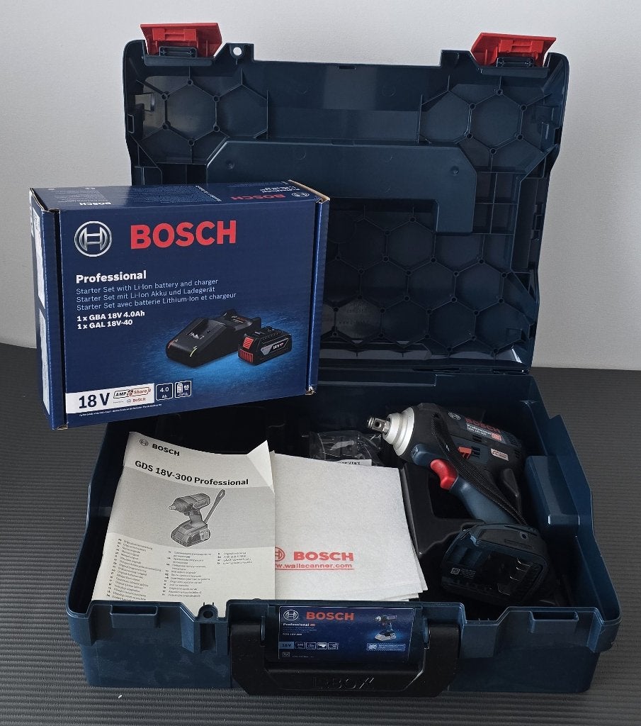 Nieuw - Bosch Pro 18V Slagmoer + Accu + Oplader + Garantie, Ophalen of Verzenden, Nieuw