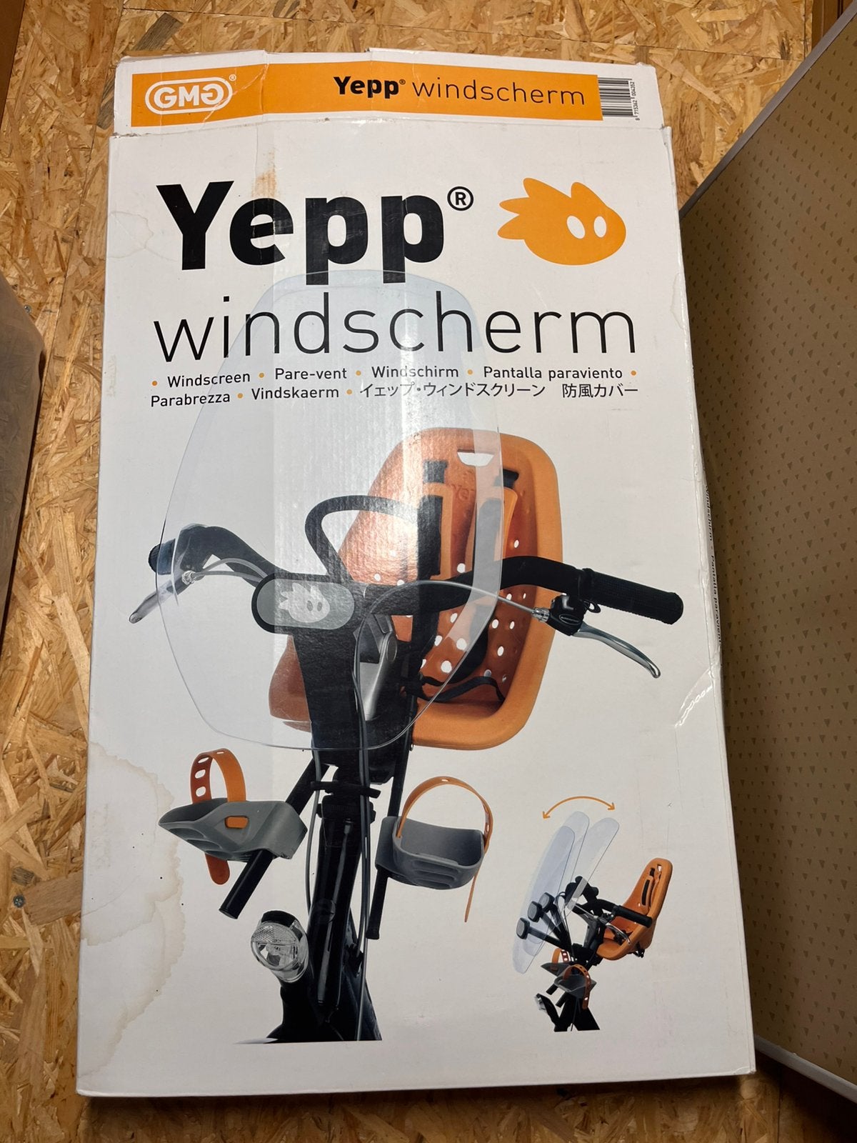 Yepp fietsstoeltje voorzitje inclusief windscherm, Fietsen en Brommers, Ophalen, Zo goed als nieuw, Voorzitje