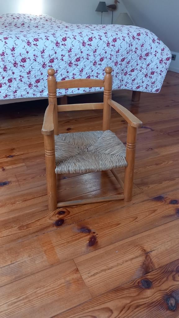 chaise d'enfant bois rotin, Enlèvement