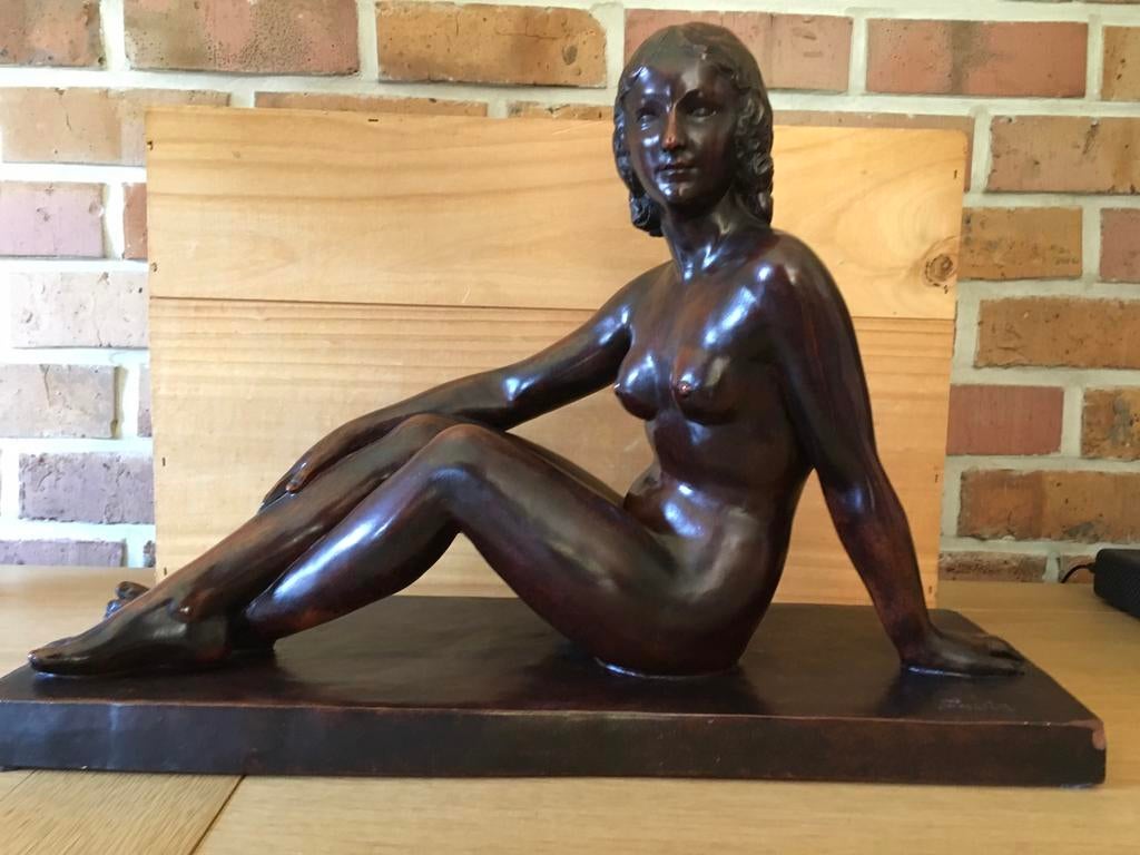 Mooi terracotta beeld, Ophalen, Beeld, Vrouw