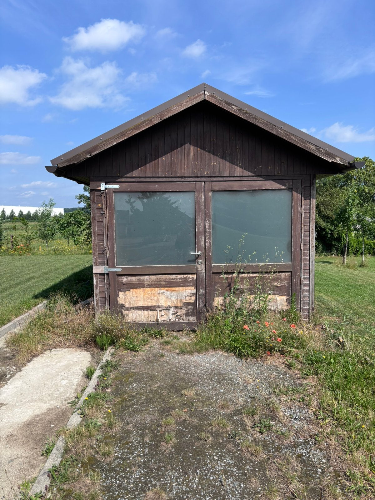 Houten tuinhuis, Ophalen, Tuinhuis, 2 ramen, 500 cm of meer