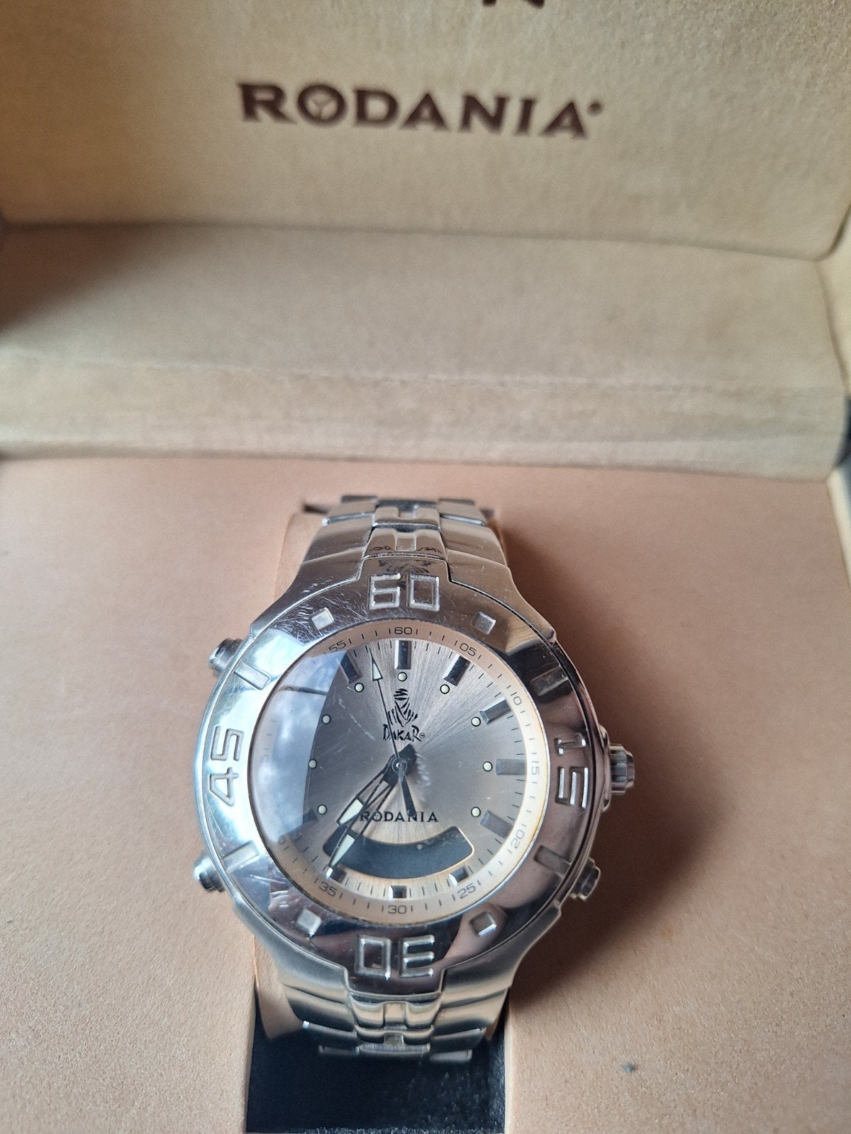 Rodania dakar beige, Staal, Gebruikt, Staal, Polshorloge
