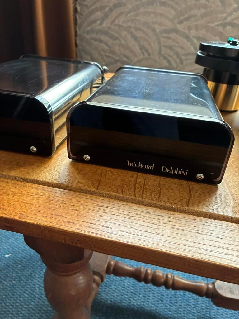 Trichord Delphini 2 / grote voeding    phonostage mm/mc, TV, Hi-fi & Vidéo, Tourne-disques, Enlèvement ou Envoi, Utilisé, Tourne-disque