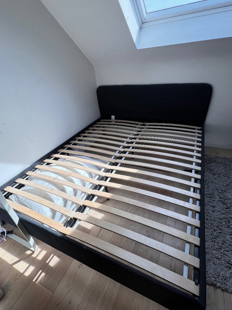 SLATTUM Bed Ikea tweepersoons, Ophalen, Overige kleuren, Tweepersoons, 140 cm
