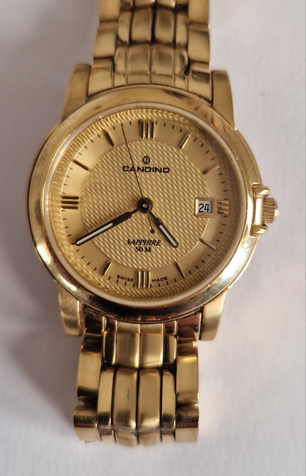 Zwitsers horloge van Candido staal, in zeer goede staat, Handtassen en Accessoires, Horloges | Dames, Overige merken, Staal, Staal