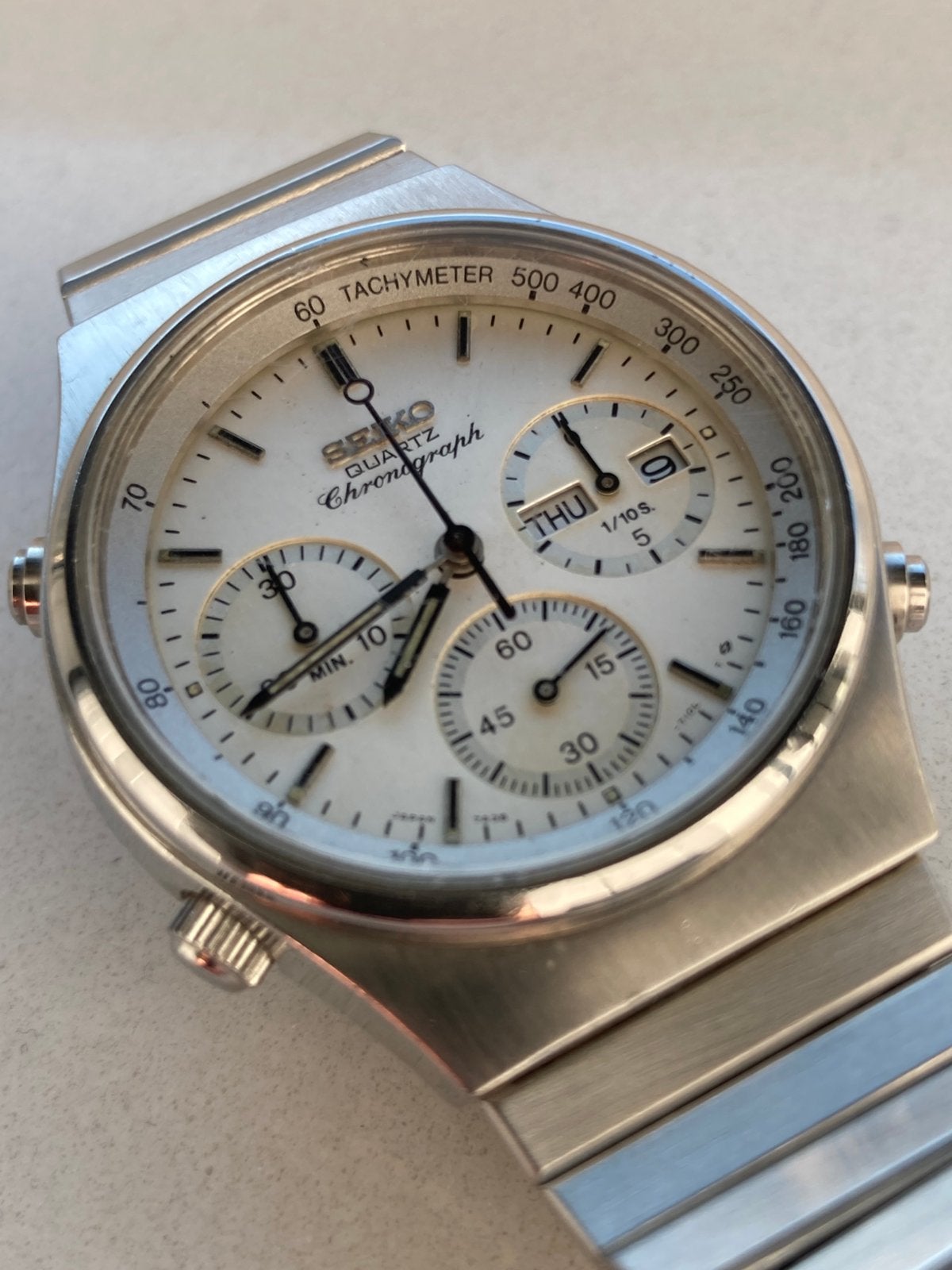Seiko 7a38 - 7190, Antiquités & Art, Antiquités | Horloges, Enlèvement