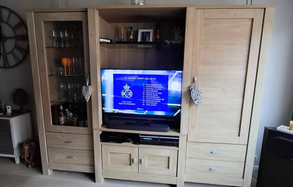 Ensemble meuble TV/ vitrine, Huis en Inrichting, Complete inboedels, Ophalen