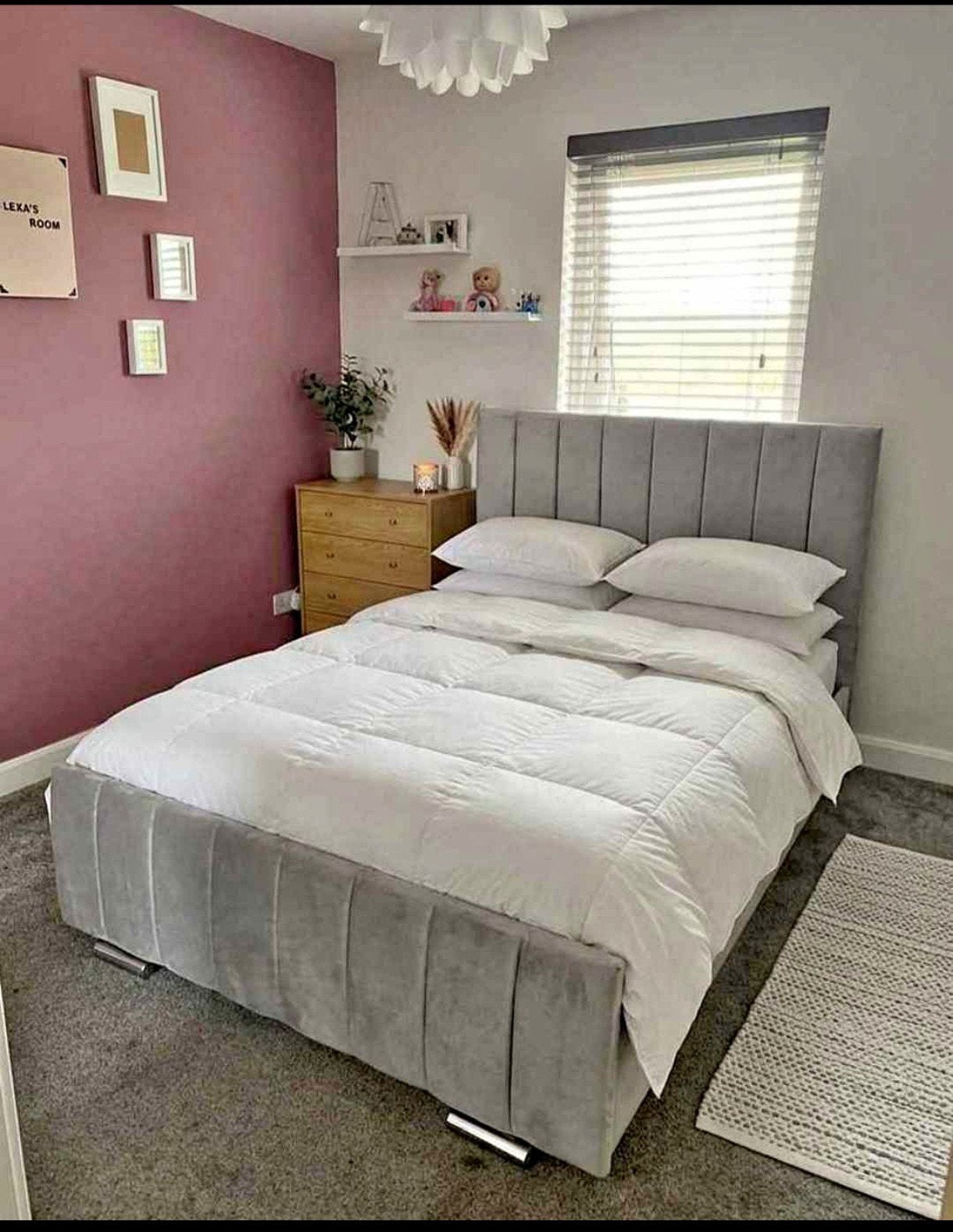 Lit Double avec Matelas – Très Bon État, Maison & Meubles, Enlèvement ou Envoi