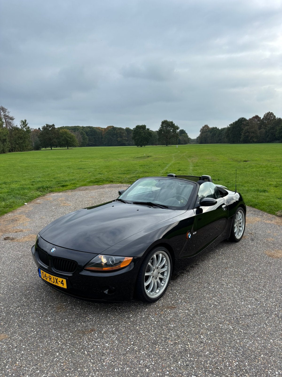 BMW Z4 e85 2.5i S 192pk 2004 Hartge Velgen, Auto's, Achterwielaandrijving, Zwart, 2494 cc, Cabriolet