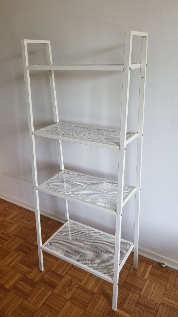 Étagère en métal blanc de la marque IKEA type Lerberg, Enlèvement, Comme neuf
