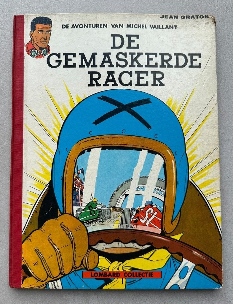 Michel Vaillant, De Gemaskerde Racer - Eerste Druk 1960, Gelezen, Jean Graton, Eén stripboek, Ophalen of Verzenden
