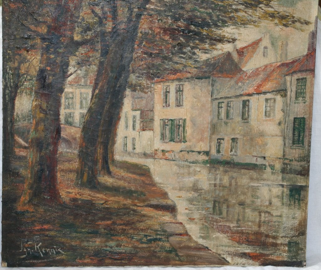Ignace Kennis (1888 - 1973) Schilderij Olie op doek, Ophalen of Verzenden, Gesigneerd, Olieverf, Doek