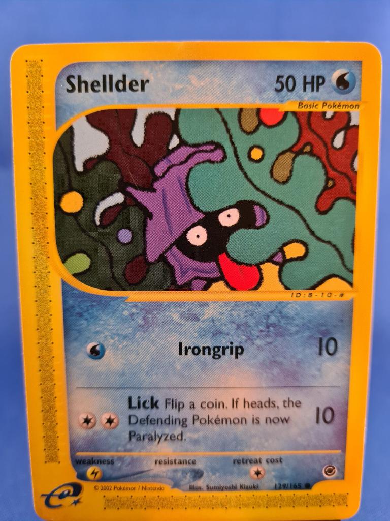 Shellder 129/165 - Expedition Base Set, Hobby en Vrije tijd, Verzamelkaartspellen | Pokémon, Gebruikt, Verzenden