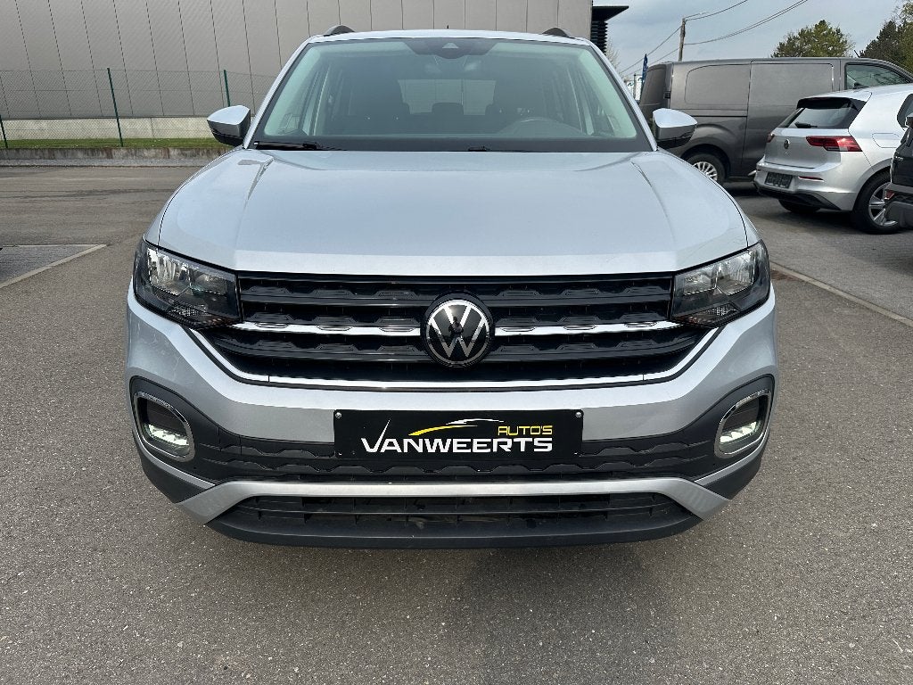 Vw T-Cross, 1.0 TSI AUTOMAAT, Carplay-Android/ Camera, Euro 6, 1290 kg, Bedrijf, Zilver of Grijs
