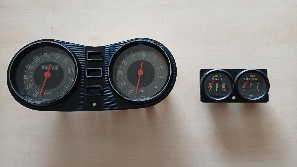 Fiat 128 Rally originele dashboardmeters. Zeldzaam !, Ophalen of Verzenden, Gebruikt, Fiat