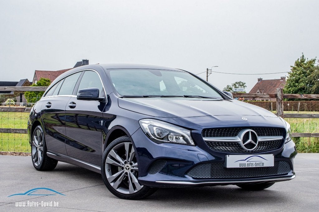 Mercedes-Benz CLA 200 Shooting Brake 1.6 Benzine Aut., Auto's, CLA, 4 cilinders, Blauw, Leder en Stof
