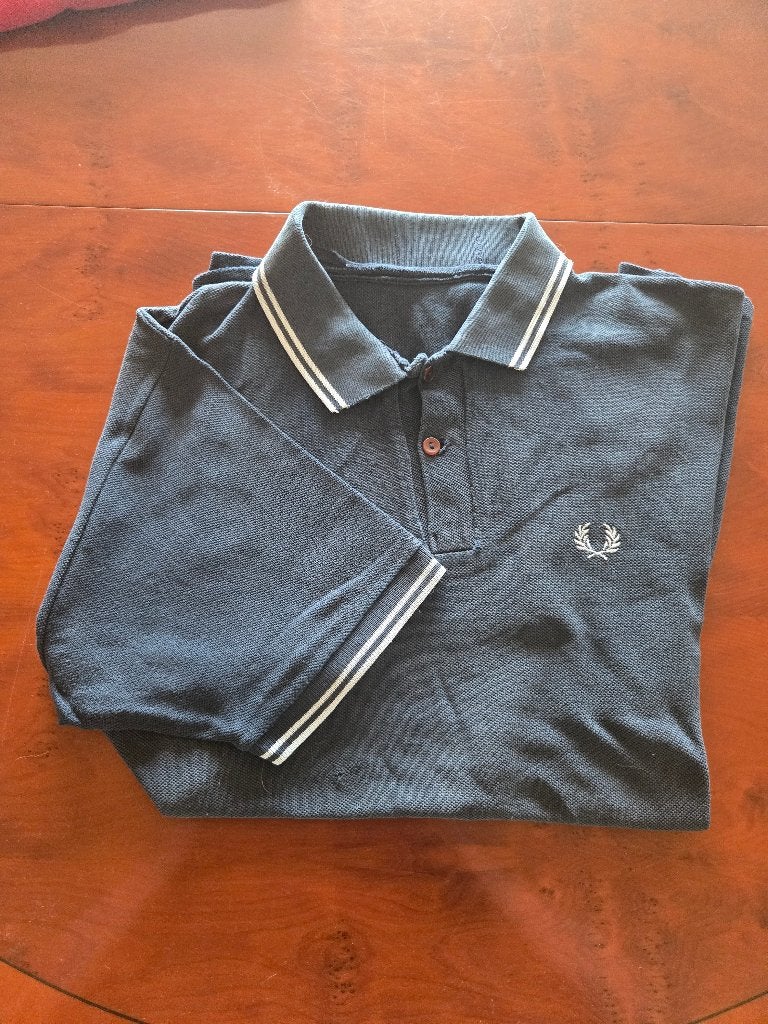 Fred Perry., Kleding | Heren, Maat 52/54 (L), Blauw, Ophalen of Verzenden, Fred perry
