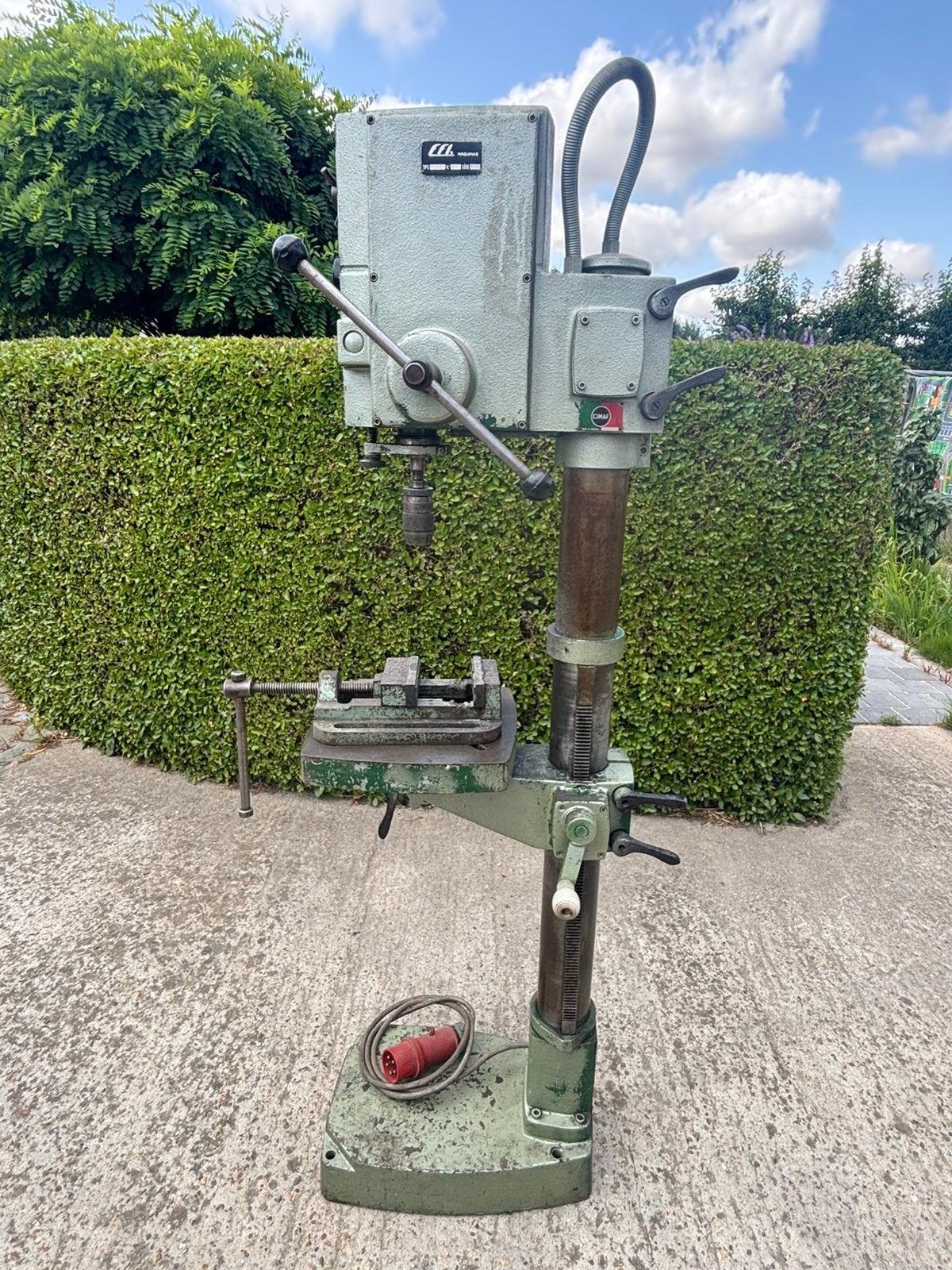 Kolomboormachine met tandwielen, Doe-het-zelf en Bouw, Gereedschap | Boormachines, Ophalen, Gebruikt, Kolomboormachine
