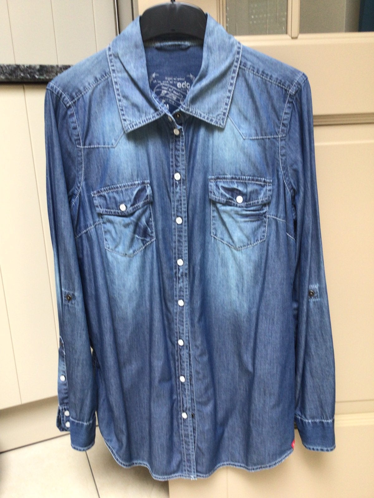 Jeanshemd edc maat M, Ophalen, Nieuw, Maat 38/40 (M), Blauw
