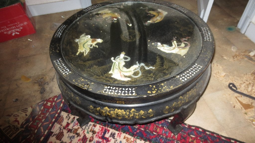 oude chinese salon tafel, Ophalen