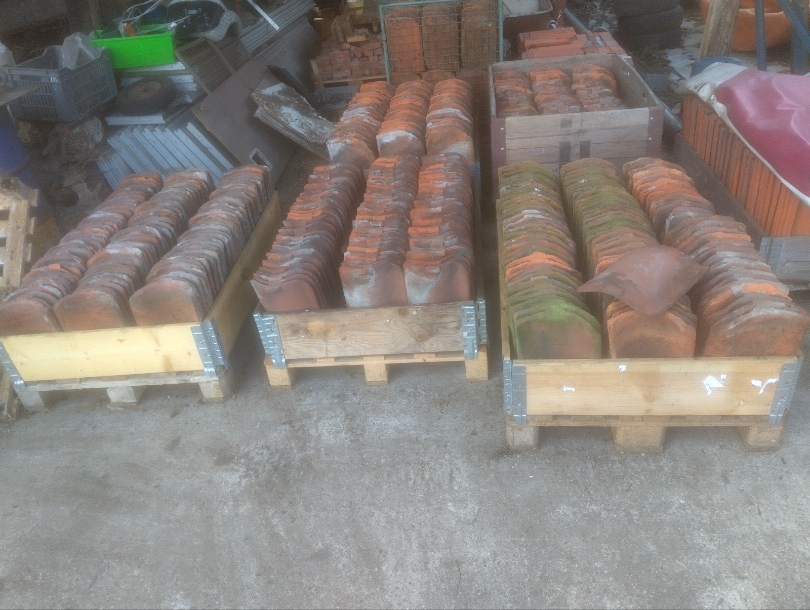 boomse pannen, Doe-het-zelf en Bouw, Dakpannen en Dakbedekking, Ophalen, Gebruikt