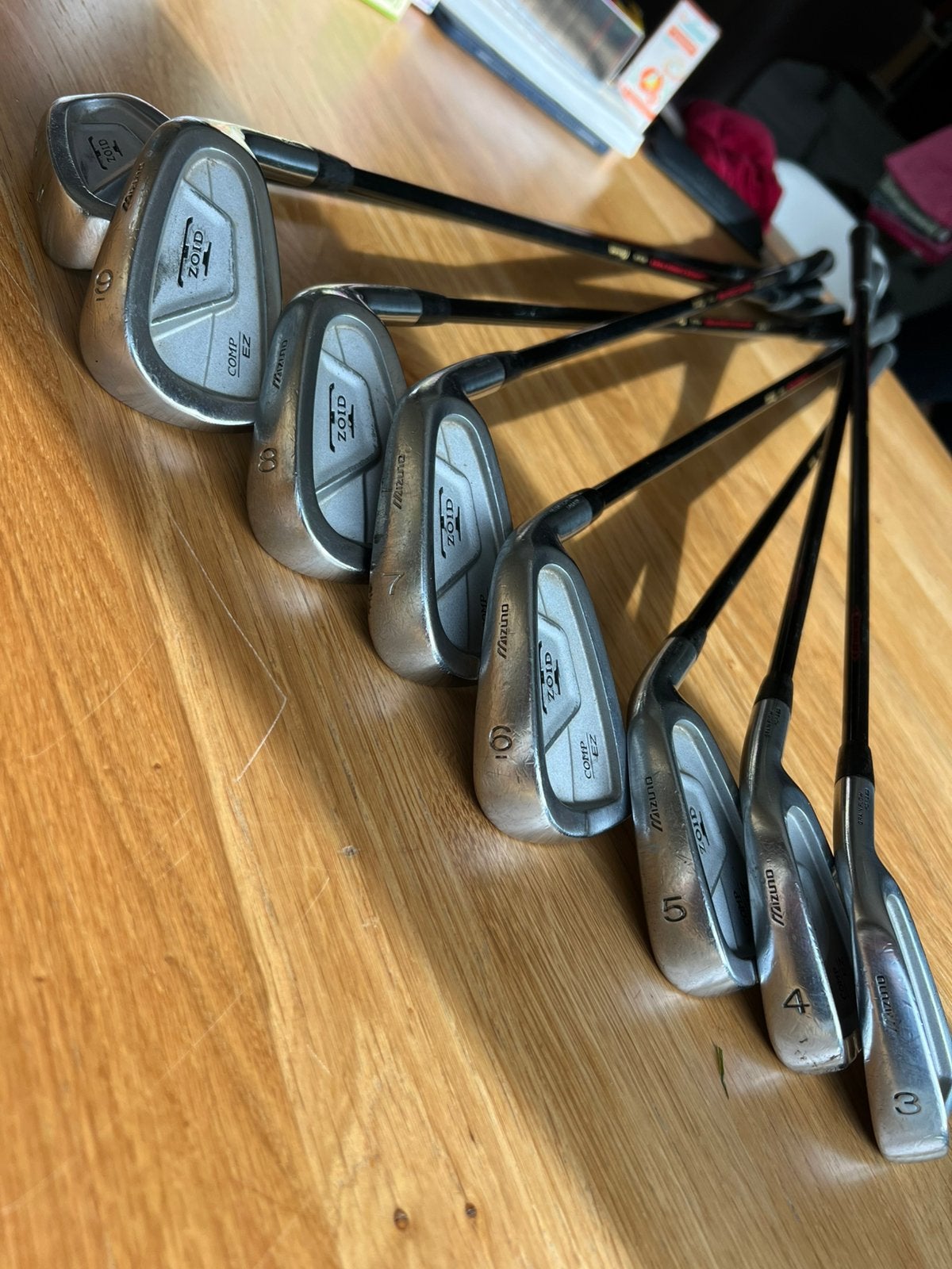 Série complète Mizuno Tzoid shaft graphite homme, Ophalen, Gebruikt, Club, Mizuno