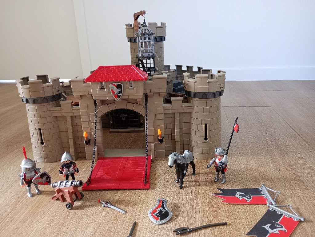 Playmobil ridderkasteel, Kinderen en Baby's, Ophalen, Complete set, Zo goed als nieuw, Kasteel/Fort