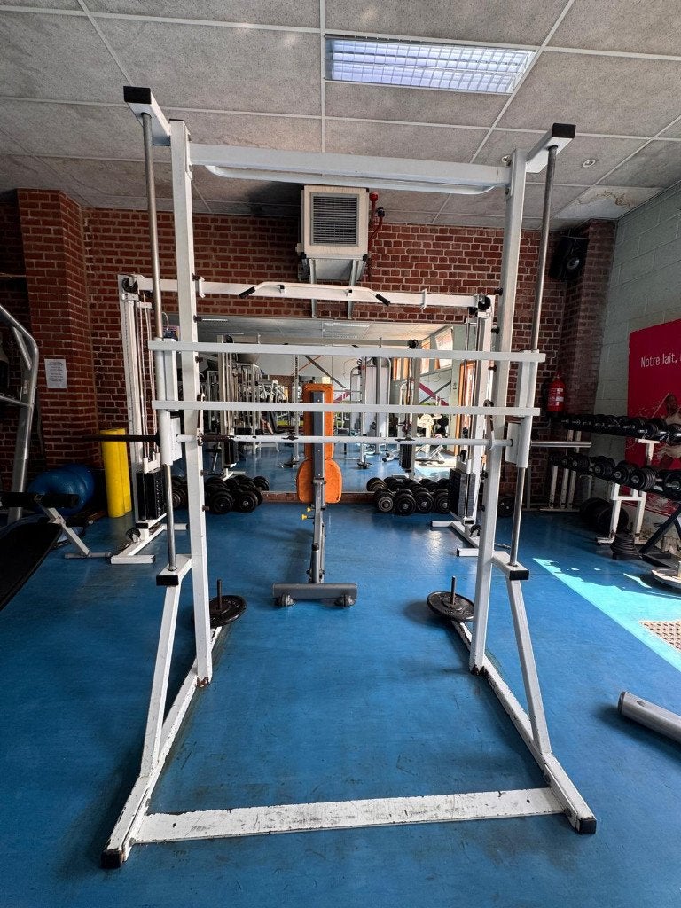 Smith Machine - Barre Guidée, Ophalen, Gebruikt, Armen, Push-up steun