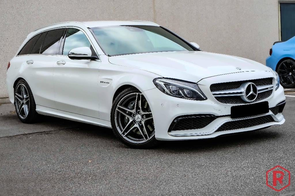 Mercedes C 63 AMG Estate Burmester Camera, Automaat, Achterwielaandrijving, 4000 cc, Wit