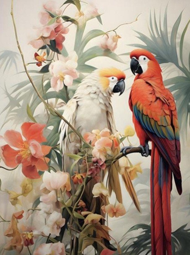 perroquet peinture a huile. 140/170, Animaux & Accessoires, Perroquet