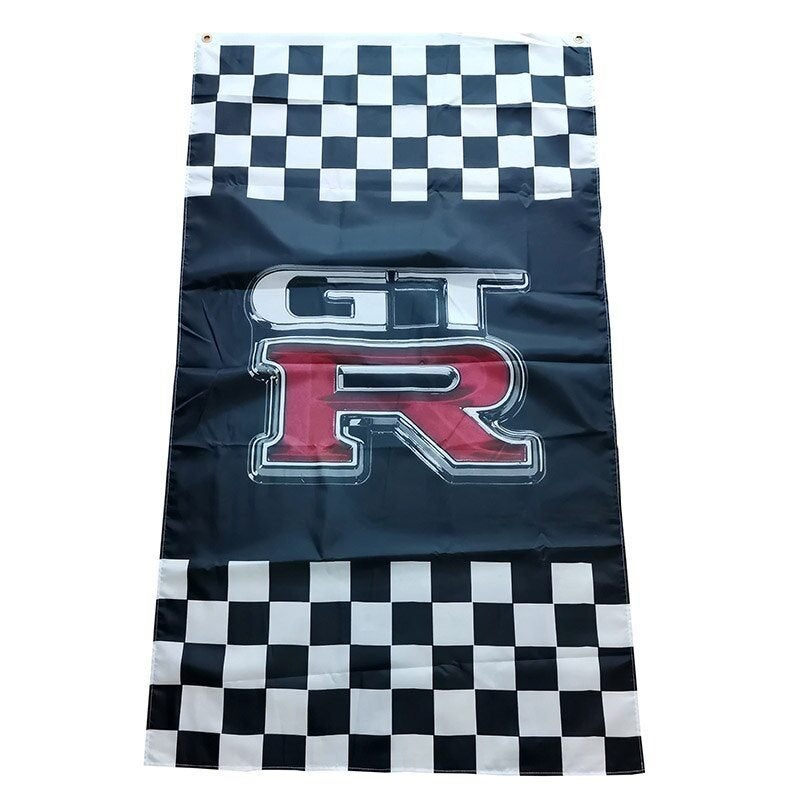 Vlag GT-R GTR Racing - 60x90cm, Ophalen of Verzenden