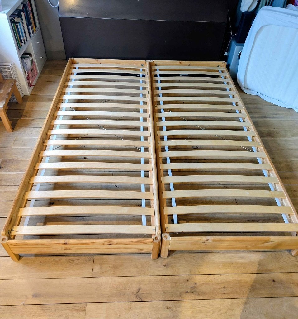 Lit empilable Ikea Utaker 1-2 personnes, Bedbank, Brun, Enlèvement, Utilisé