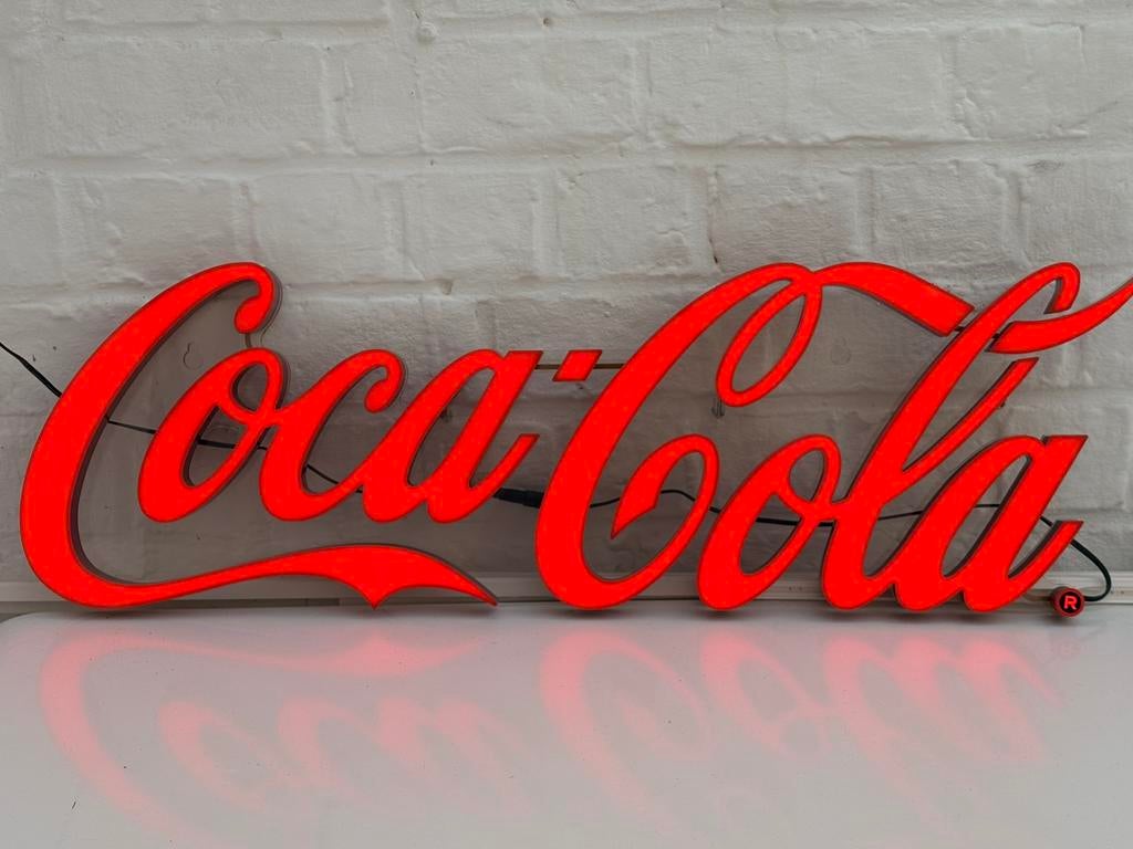 LED LICHT RECLAME COCA COLA, Ophalen, Zo goed als nieuw, Lichtbak of (neon) lamp