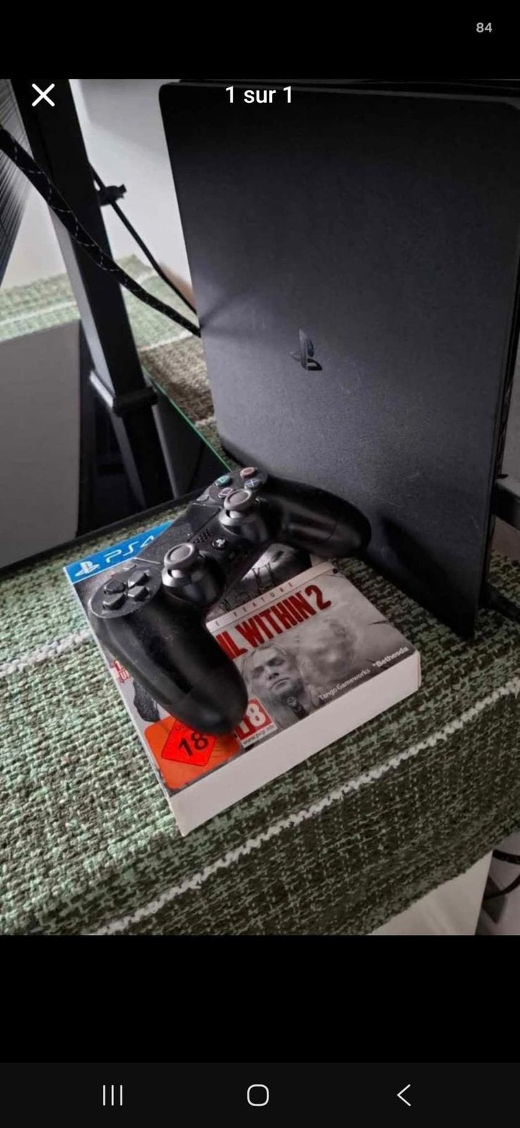 PlayStation 4 avec manette et coffret resident evil, Enlèvement ou Envoi, Utilisé