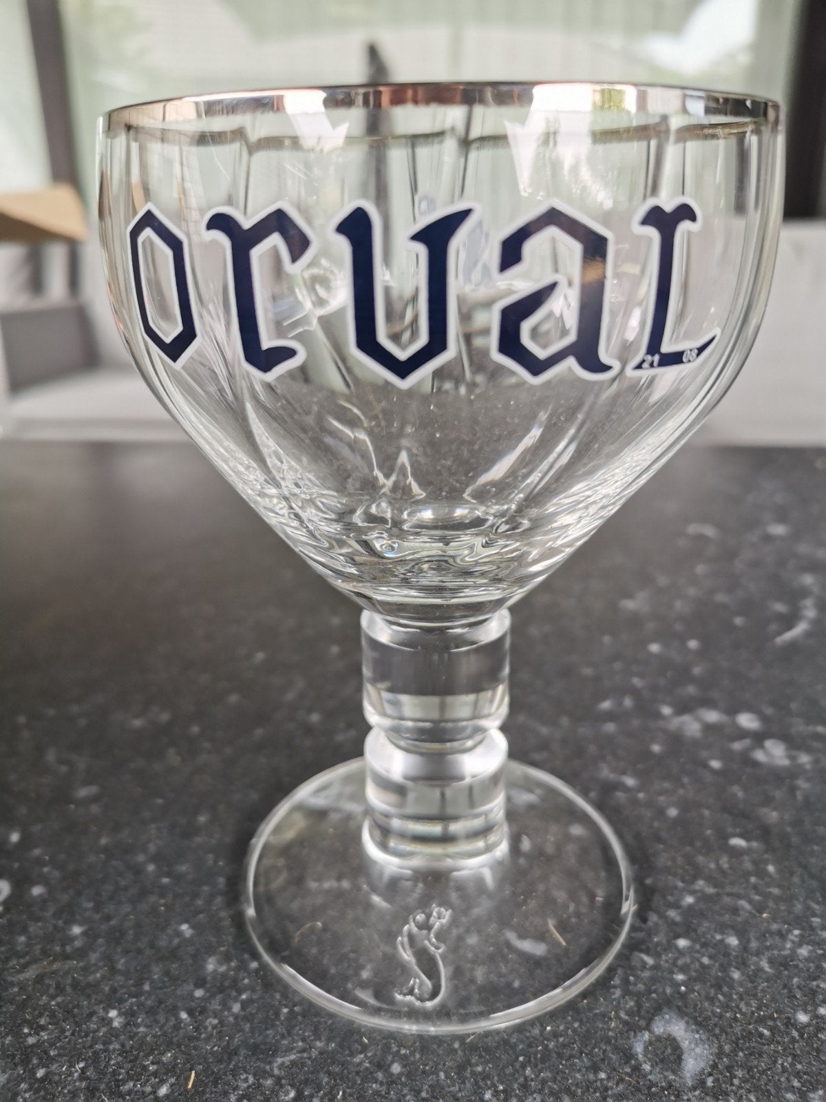 Orval glas 21 08 zie foto's, Verzamelen, Biermerken, Ophalen of Verzenden