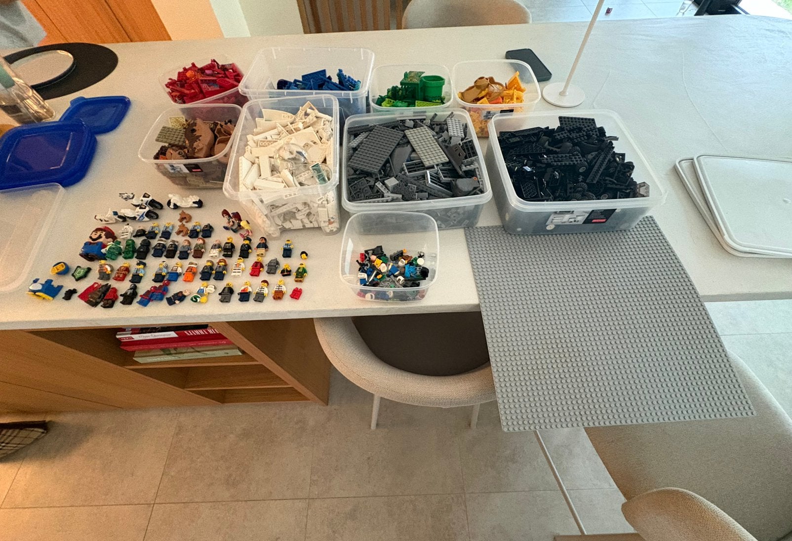 Grote LEGO collectie + LEGO Mario & 40+ minifiguren, Huis en Inrichting, Complete inboedels, Ophalen