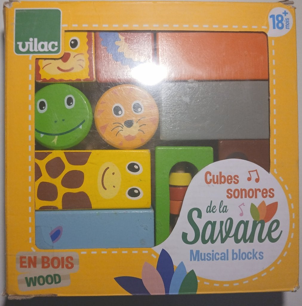 Cubes sonores de la savane VILAC, Enlèvement ou Envoi, Comme neuf