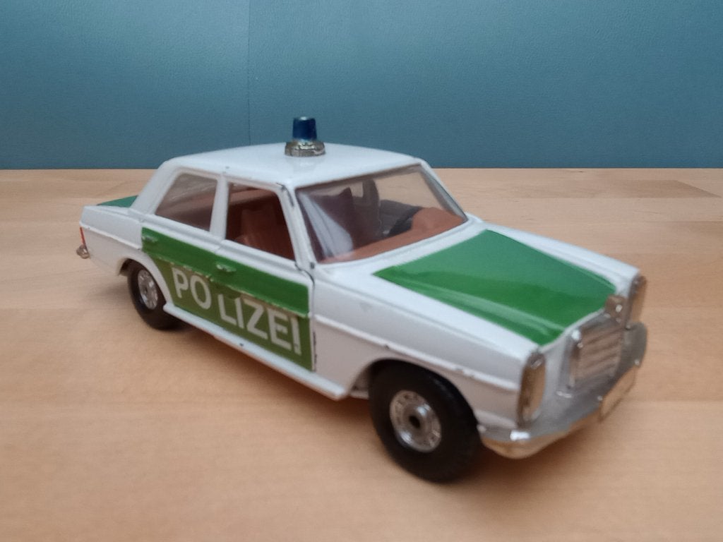 Jouets Corgi Mercedes 240D Police 1/36, Enlèvement ou Envoi, Utilisé, Voiture, Corgi