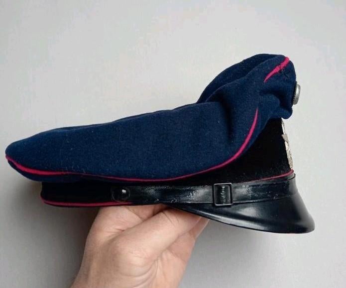 wo2 Duitse Feuerschutzpolizei visor schirmmütze 1ste model, Verzamelen, Militaria | Tweede Wereldoorlog, Ophalen of Verzenden