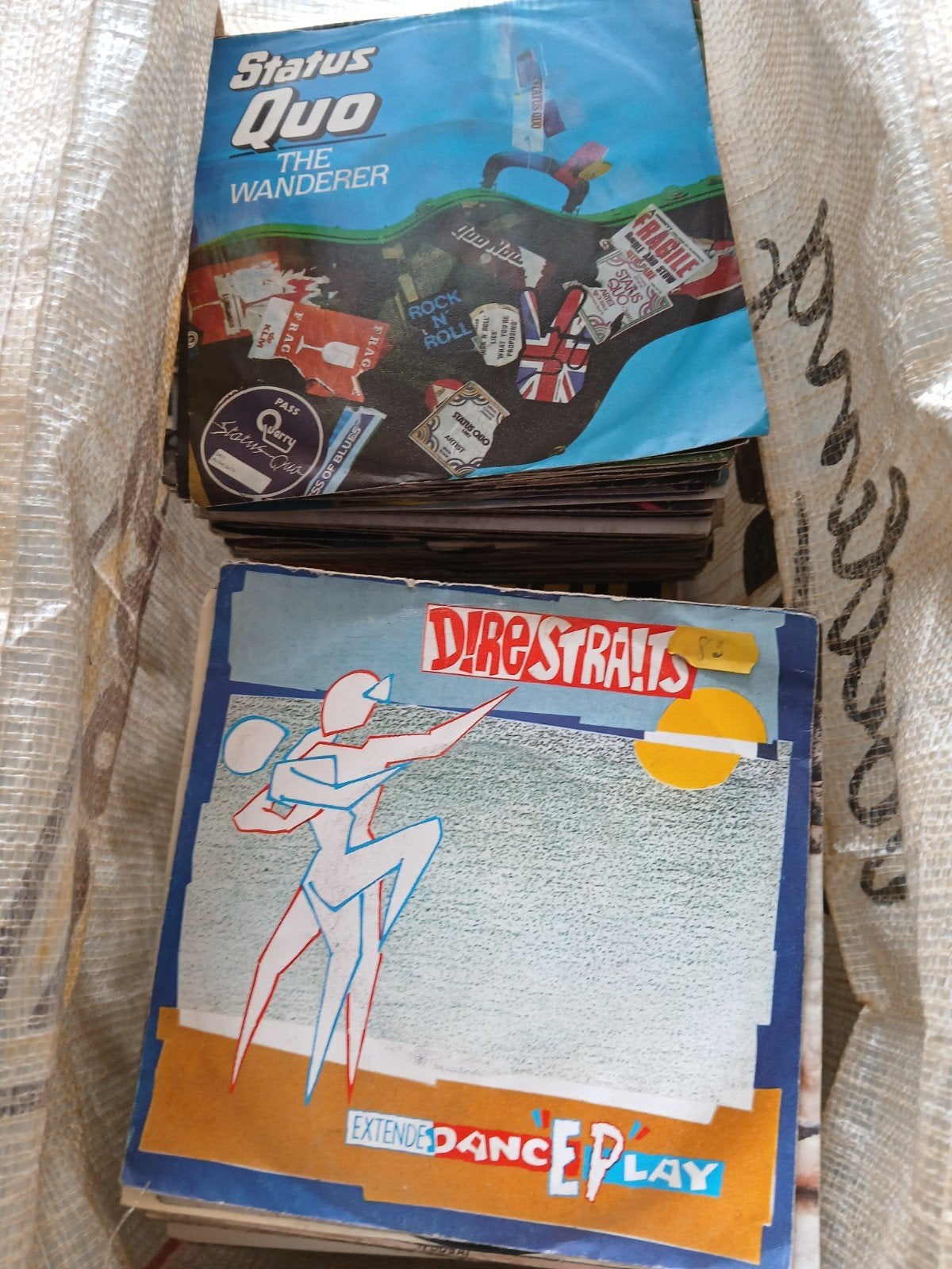 Lot van +200 vinyl singles uit de jaren 70-80, Cd's en Dvd's, Ophalen, Pop