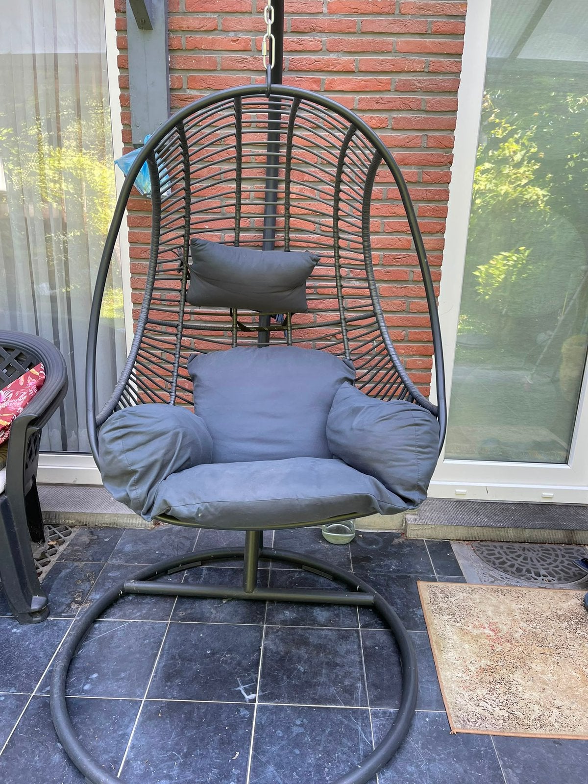 Fauteuil suspendu avec coussins Jardin, Tuin en Terras, Ophalen, Zo goed als nieuw