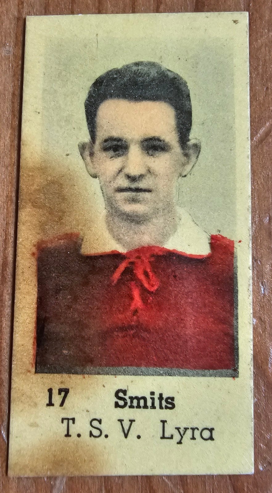 1937 #17 Smits (pre panini) TSV Lyra Lierse Chromo Voetbal!, Ophalen of Verzenden, Zo goed als nieuw, Plaatje