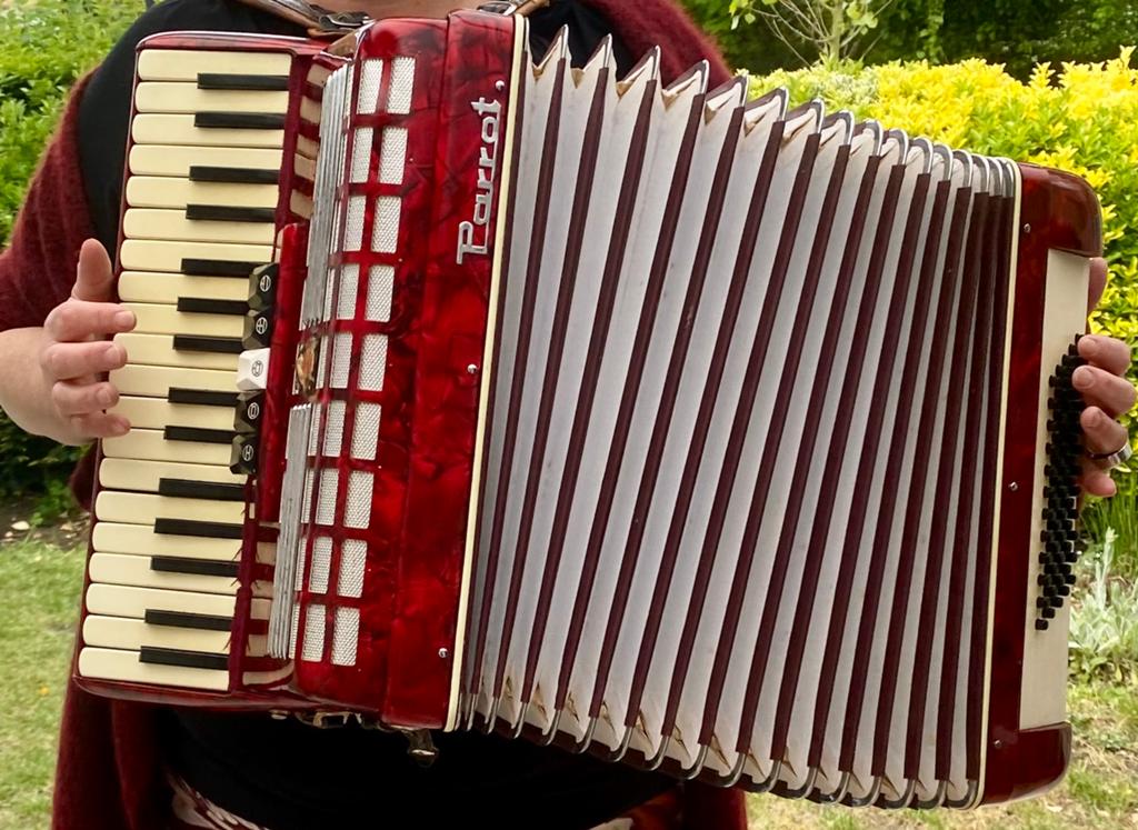 Parrot accordeon te koop- goede staat, Muziek en Instrumenten, Accordeons, Gebruikt, Ophalen