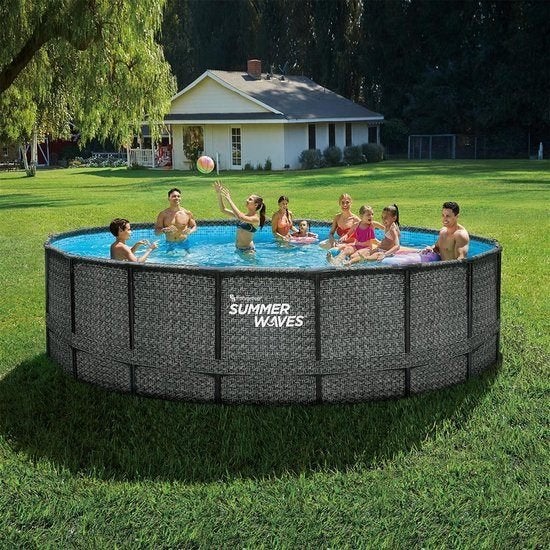 Zwembad (Nieuw in doos) - 549 x 132 CM, Tuin en Terras, Rond, Nieuw, Opzetzwembad, Ophalen
