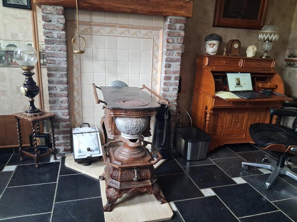 godin kachel, Huis en Inrichting, Kachels, Ophalen, Houtkachel, Zo goed als nieuw, Vrijstaand