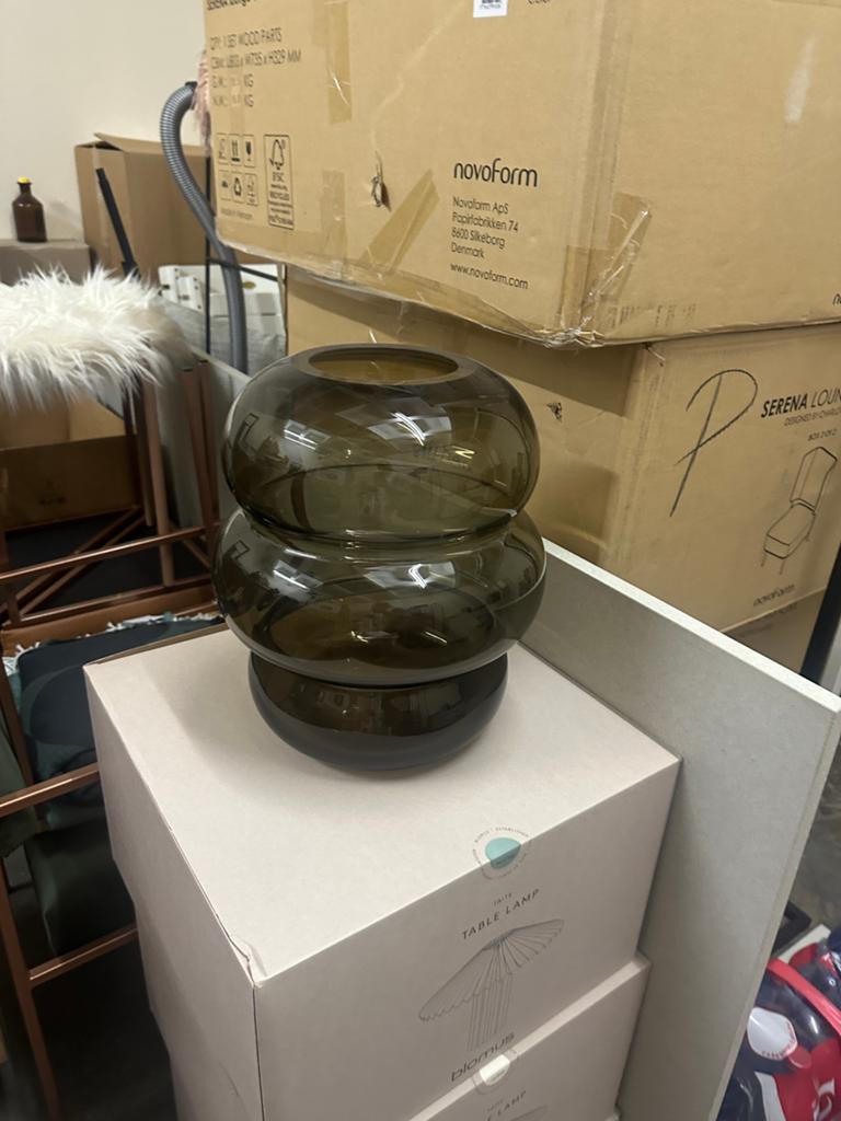 Vaas Novoform glas, Huis en Inrichting, Ophalen, Zo goed als nieuw, Glas