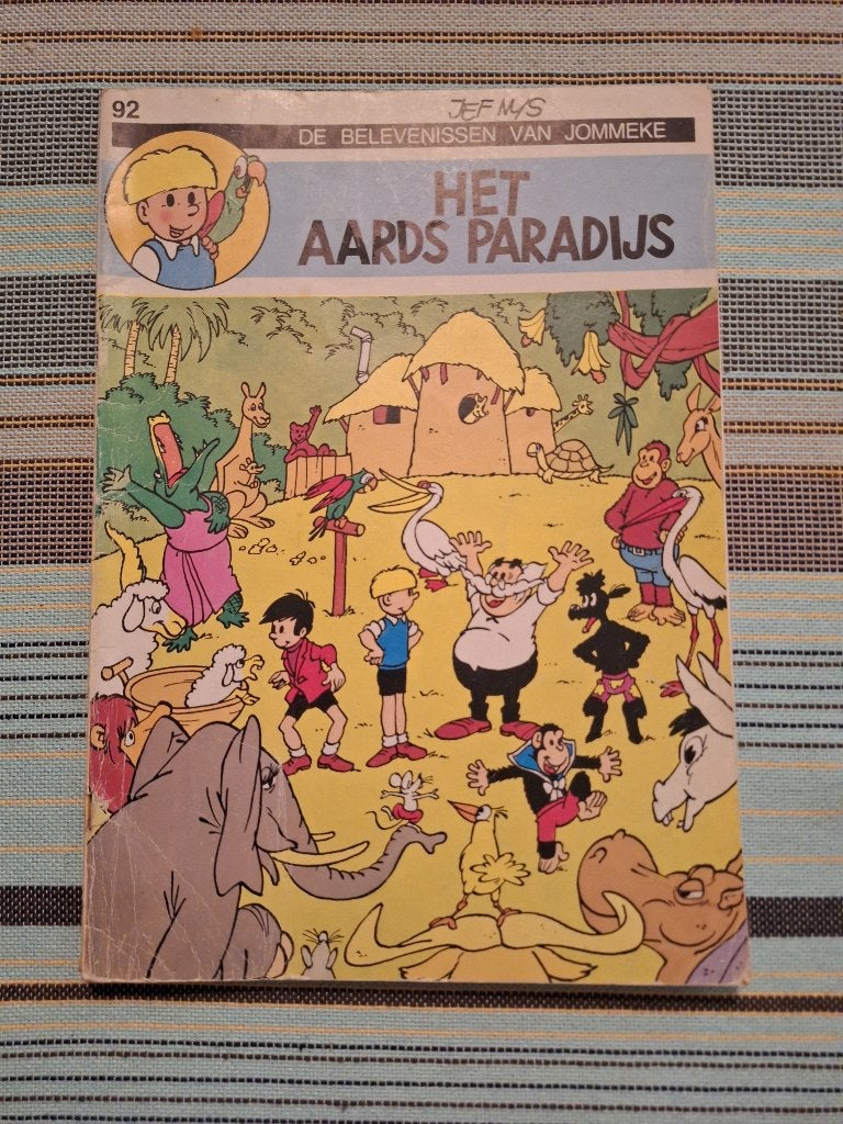 Jommeke 92: het aards paradijs, Eén stripboek, Ophalen of Verzenden, Gelezen