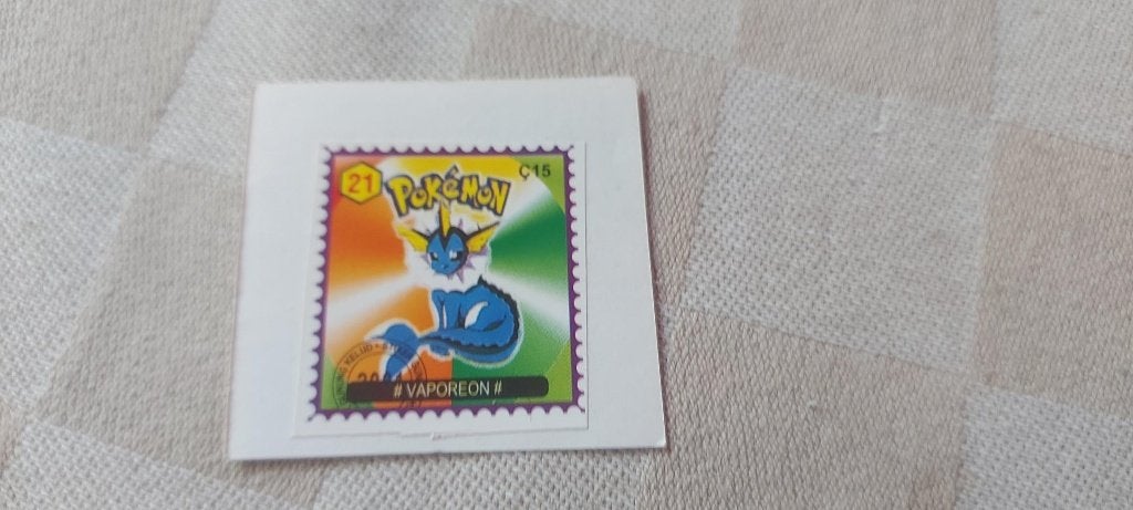 Timbre Pokemon Rare Limité Vaporean, Enlèvement ou Envoi, Neuf, Autres types