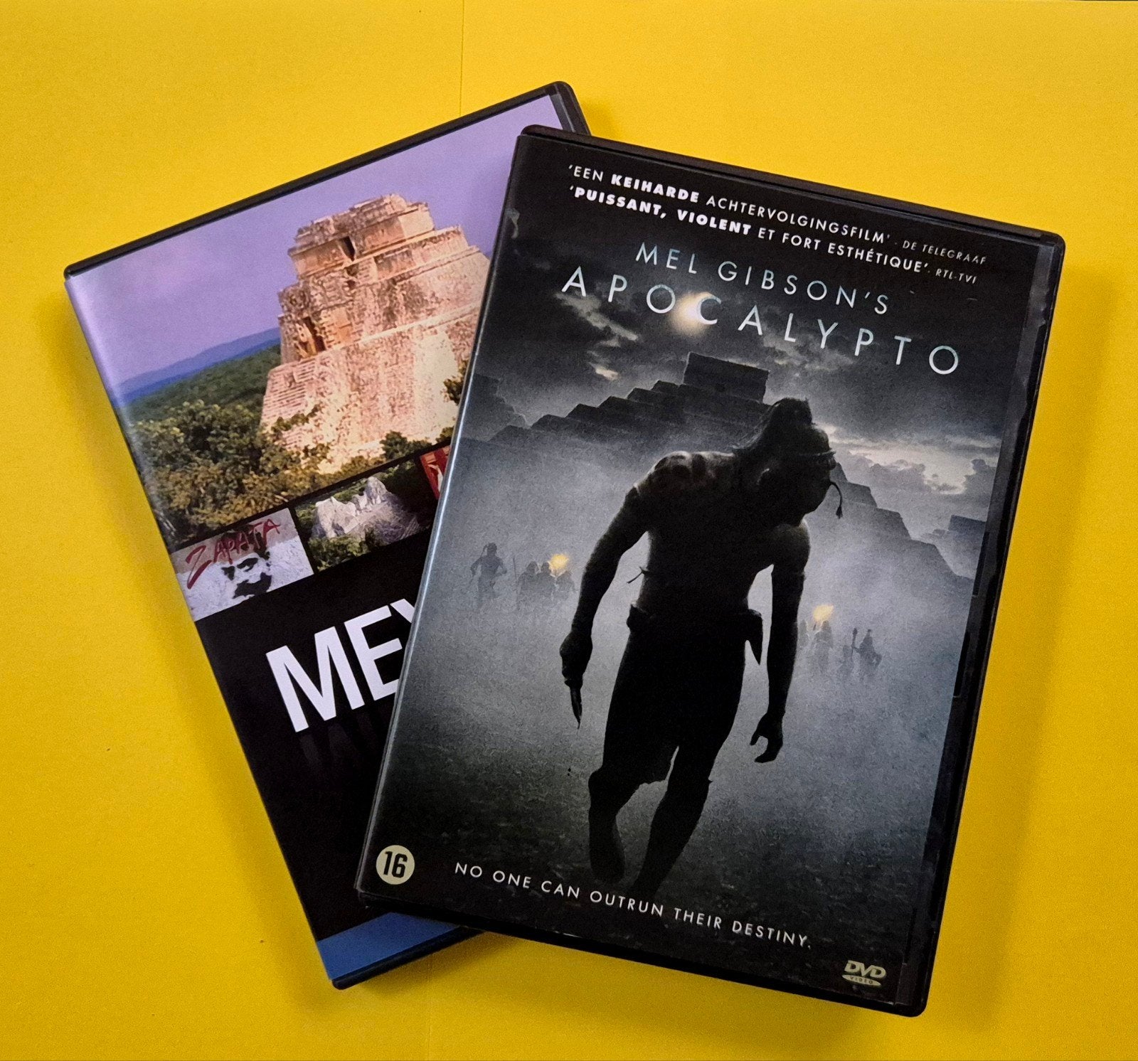 2x DVD 📀 Apocalypto - Mel Gibson + Documentaire, Gebruikt, Vanaf 16 jaar, Overige genres, Ophalen of Verzenden